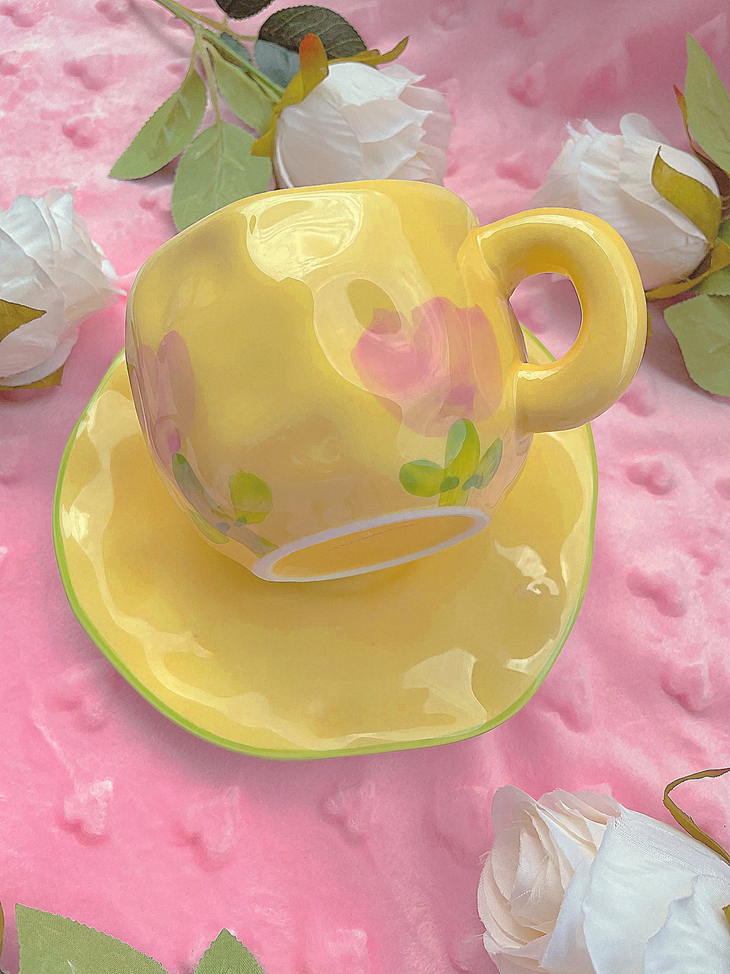 Yellow tulip flower Mug