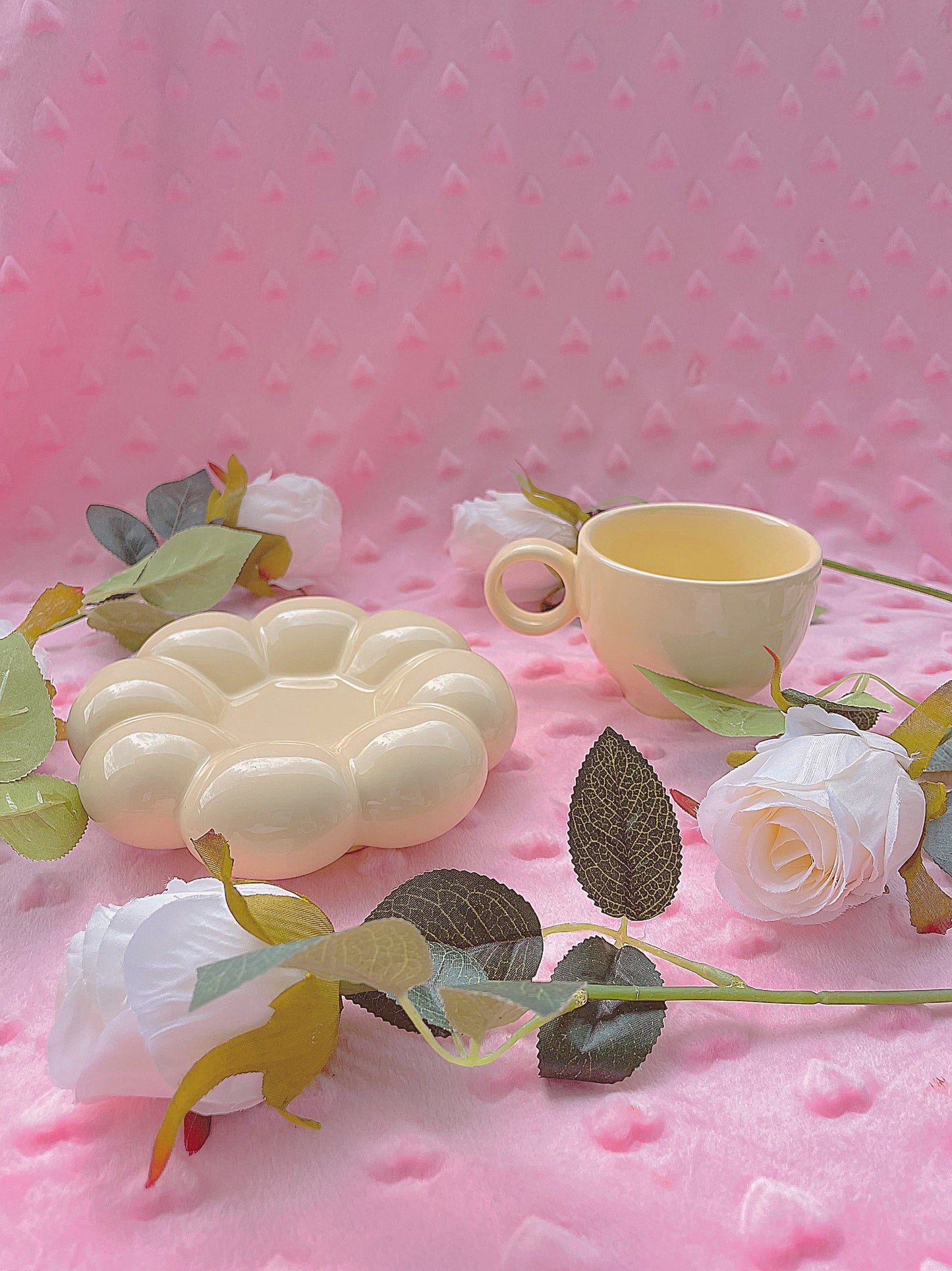 Yellow Cloud Flower Mug