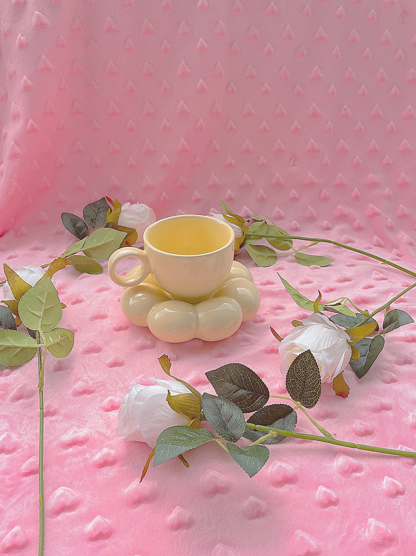 Yellow Cloud Flower Mug