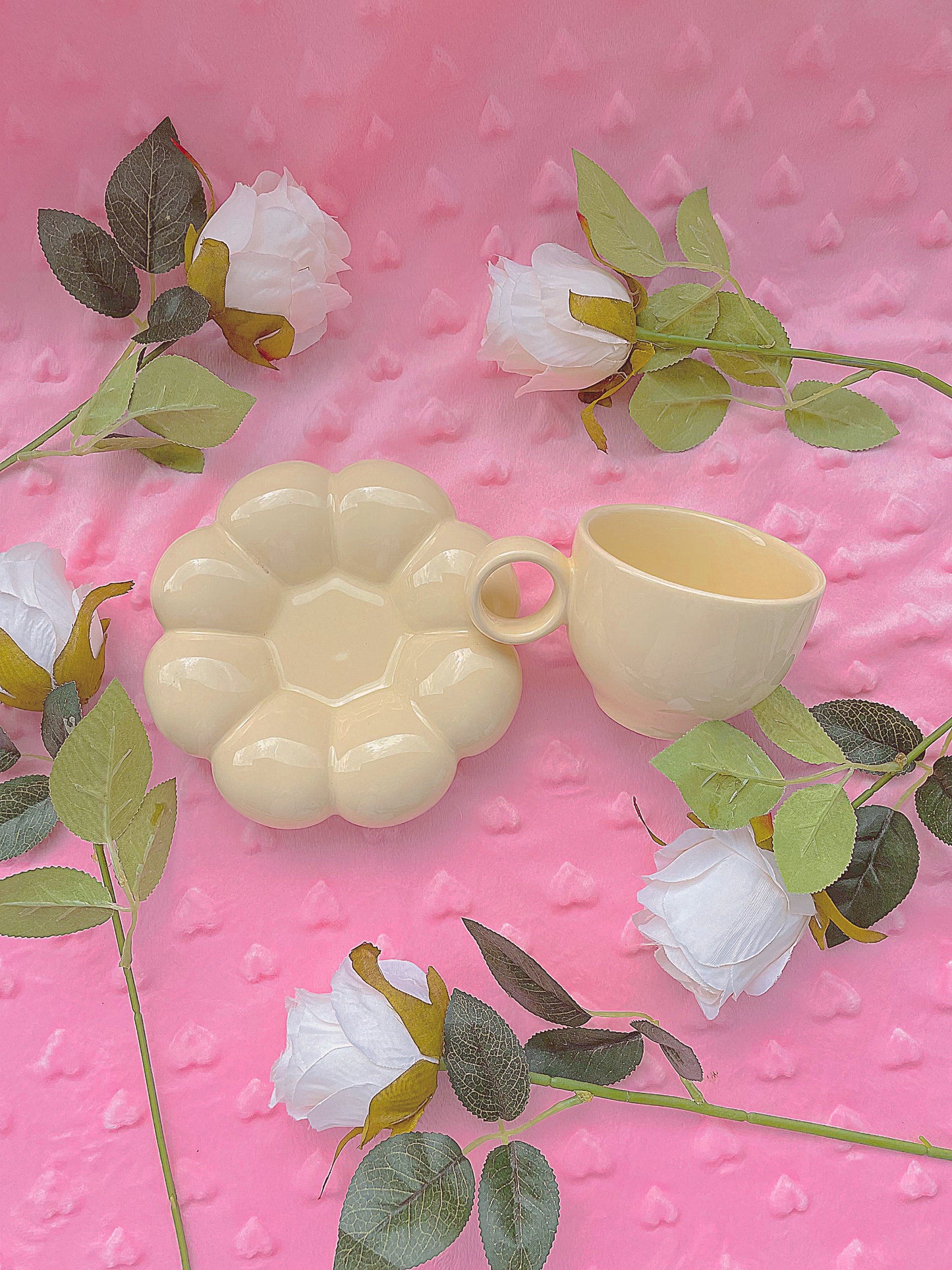 Yellow Cloud Flower Mug