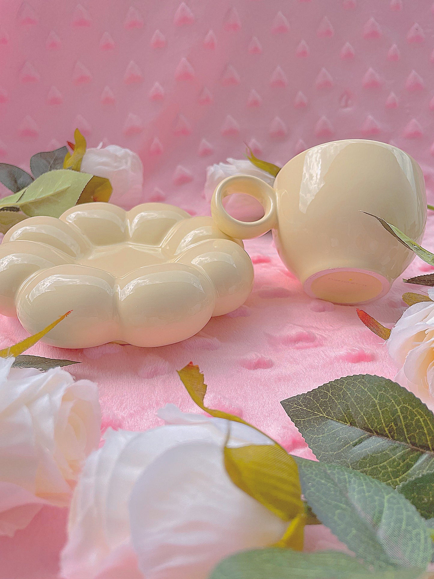 Yellow Cloud Flower Mug