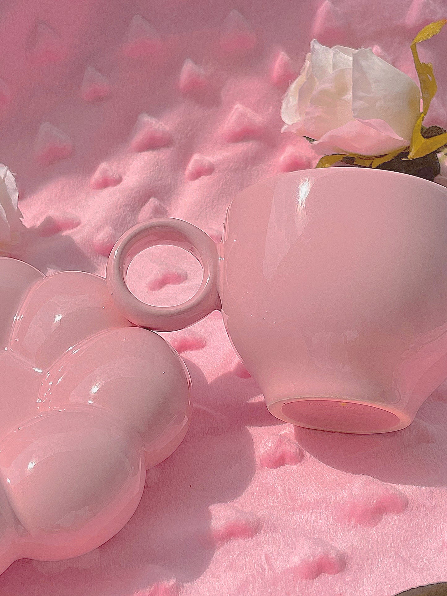 pink Cloud Flower Mug