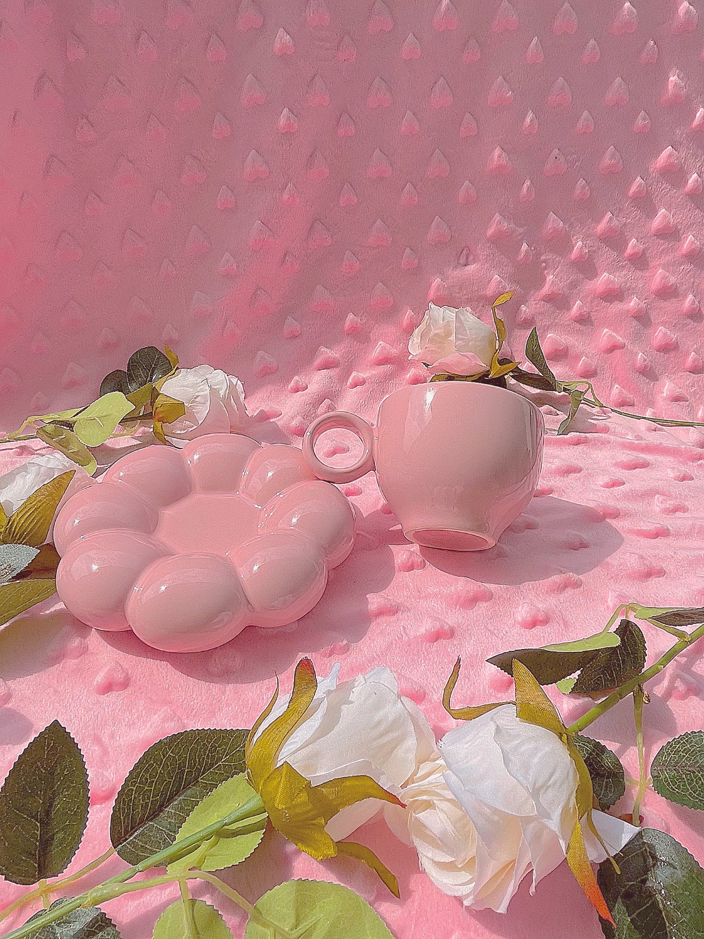 pink Cloud Flower Mug