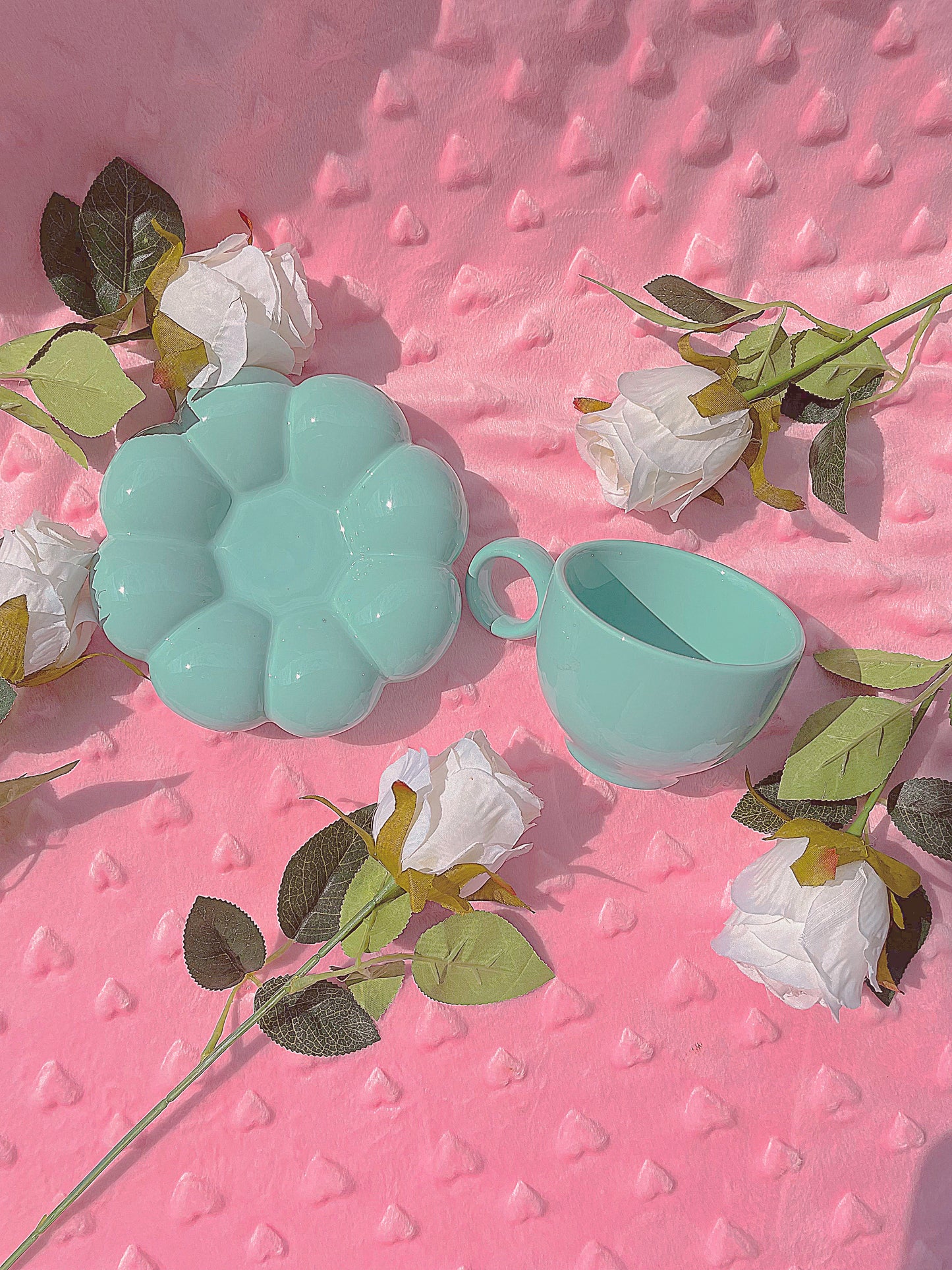 Blue Cloud Flower Mug