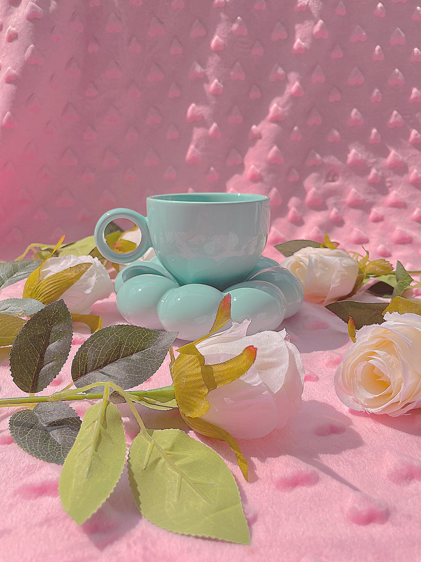 Blue Cloud Flower Mug