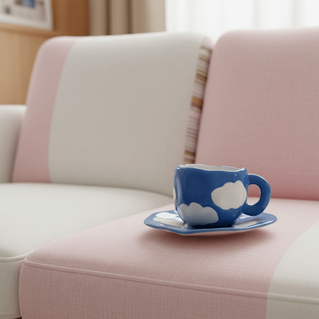 TrinkgläserSet – Dunkelblaue Wolkenform Tasse