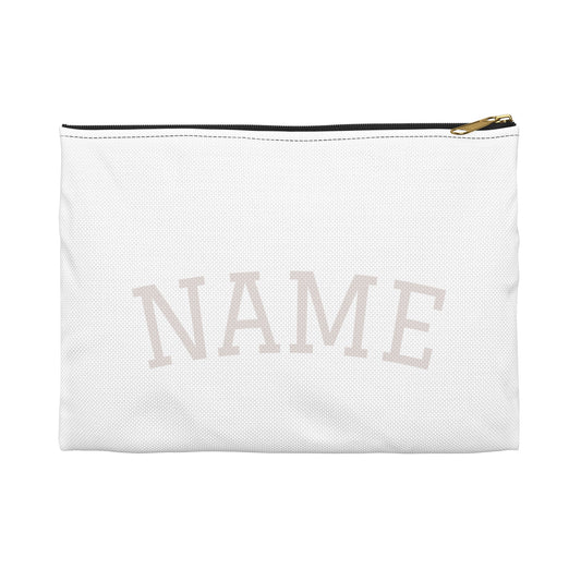 Personalized Baby Pink Accessory Pouch — "My Soul Is Baby Pink and Very Expensive" Cosmetic Bag
