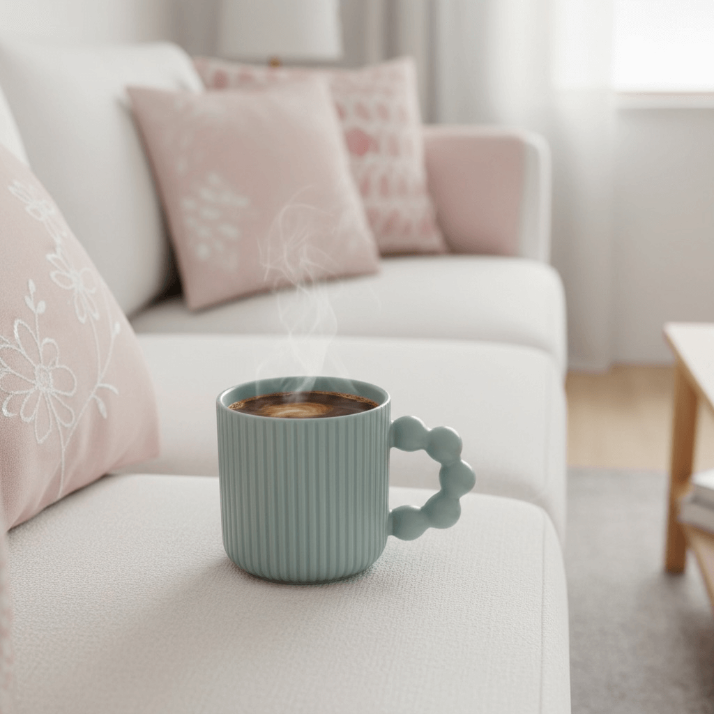 Bubbles Gläser blaue Tasse mit Sprudelhenkel