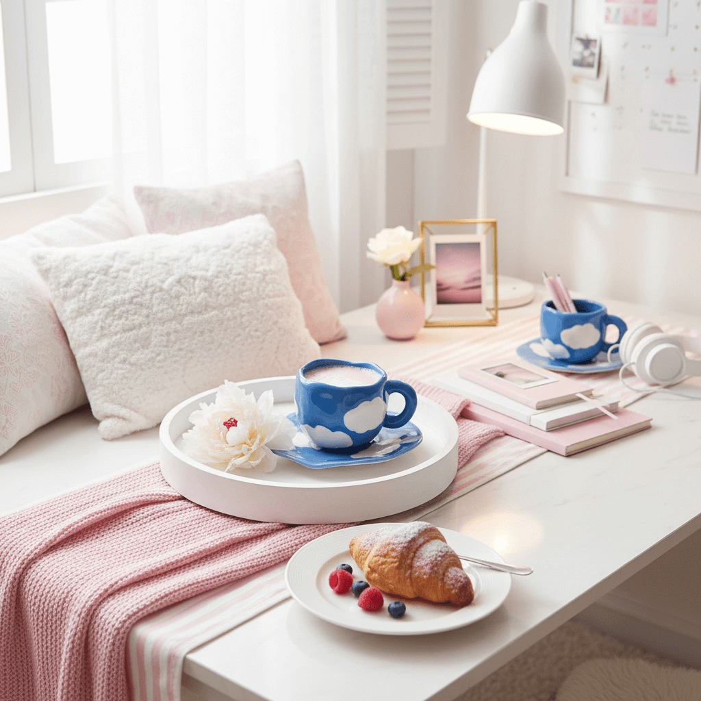 TrinkgläserSet – Dunkelblaue Wolkenform Tasse