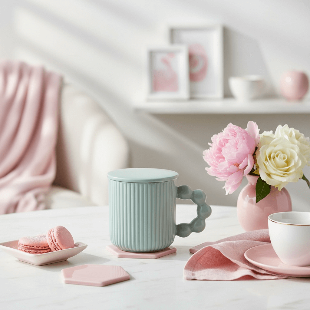 Bubbles Gläser blaue Tasse mit Sprudelhenkel