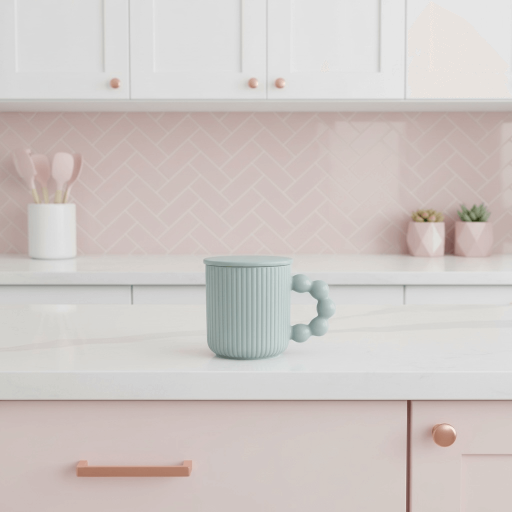 Bubbles Gläser blaue Tasse mit Sprudelhenkel