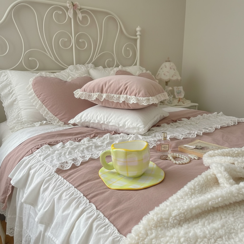 Trinkgläser Retro Plaid Tasse Grün