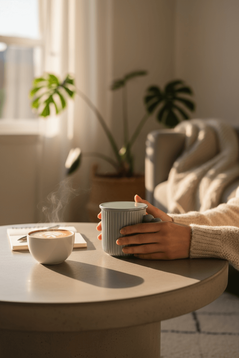 Bubbles Gläser blaue Tasse mit Sprudelhenkel