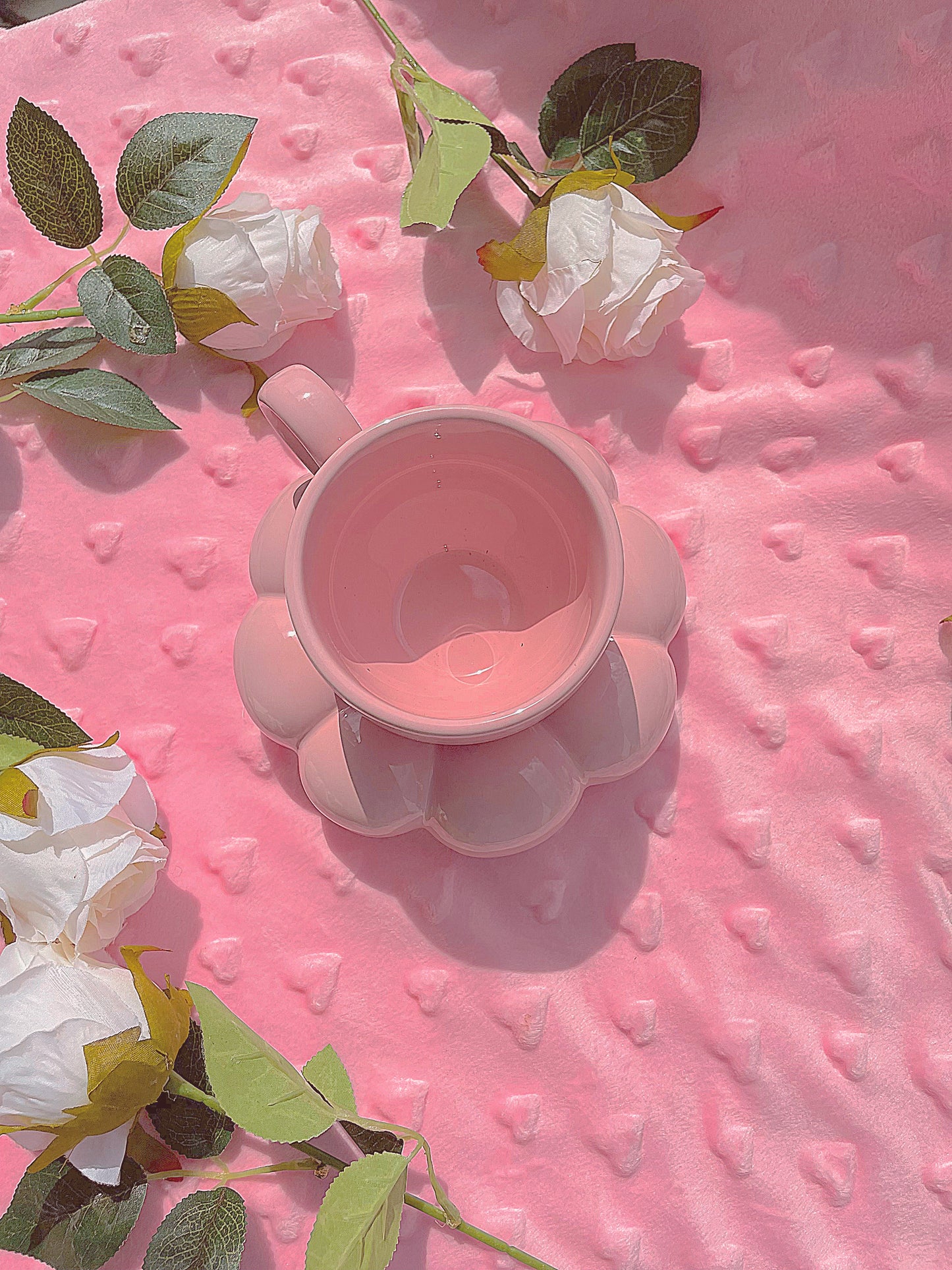 pink Cloud Flower Mug